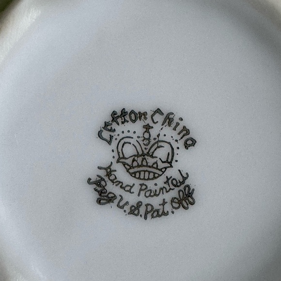 Vintage Lefton England hand painted bone china cup and saucer - Picture 9 of 9